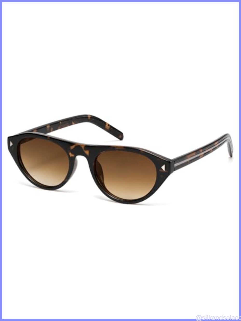 Retro Oval Cat Eye Sunglasses Women UV400 Protection Lightweight